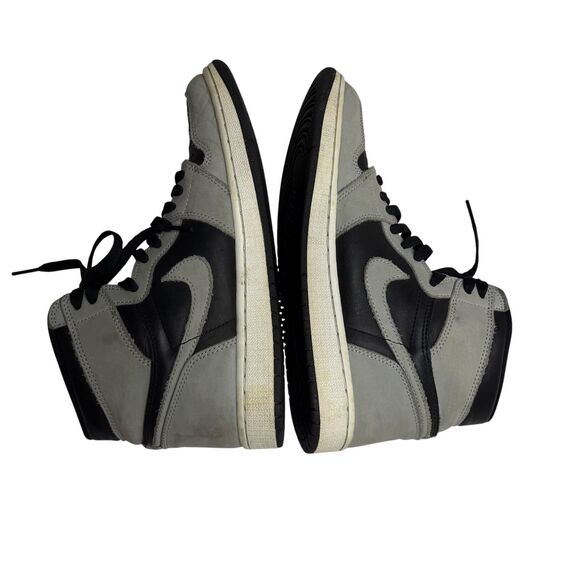 Nike Air Jordan 1 Retro High OG Swoosh Shoes Sneakers Black Gray 9